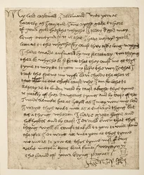 Facsimile of a Letter from Henry VIII to Cardinal Wolsey dated July 1518, pub. 1902