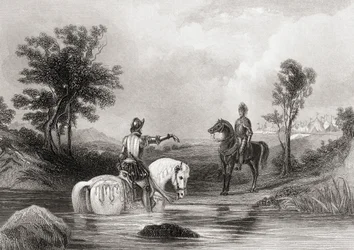 The Meeting of the Earl of Essex and the Earl of Tyrone in County Louth, Ireland in 1599, from 