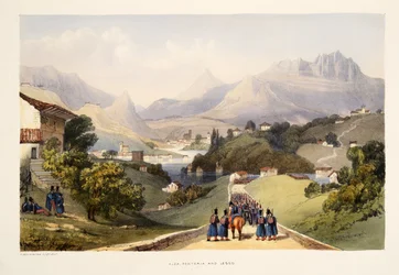Alza, Renteria, and Lezo, from Sketches of Scenery in the Basque Provinces of Spain, with a Selection of National Music, published 1838