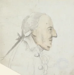 A Man with a Large Nose: Profile Facing Right, Head and Shoulders