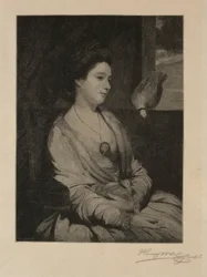 Girl with Doves