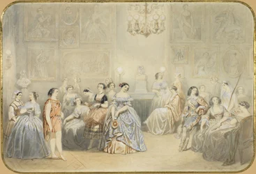 Élisa Rachel in the Foyer of the Comédie Française