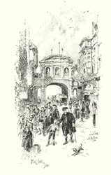 Dr Johnson, Fleet Street, London, in 1780