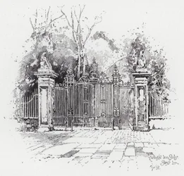 Wrought Iron Gates, Gray