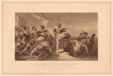 King Alfred Inciting The Anglo Saxons