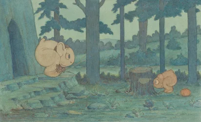 Wiggle Much Baby Hiding from Mama, c.1910