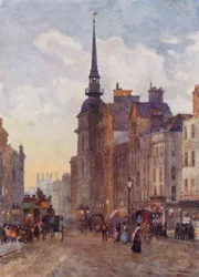 Looking down Ludgate Hill from the Steps of St Paul