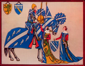 Sir Geoffrey Luttrell, His Wife and Daughter-In-Law