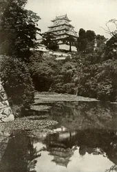 An Old Feudal Castle from the Moat