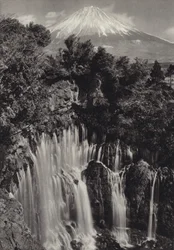 Japan in 1920s: Shiraito waterfall