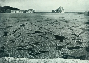 Pancake Ice Forming Into Floes Off Cape Evans, c1910-1913, 1913