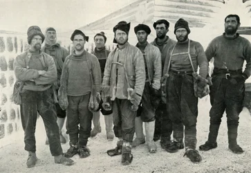 The Depot Laying and Western Parties on Their Return to Cape Evans