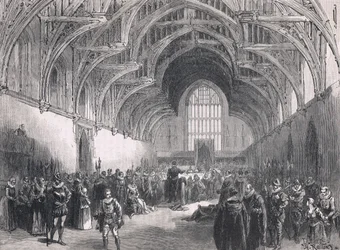 State trial in Westminster Hall in the time of Elizabeth I