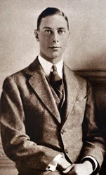 The recently engaged Prince Albert and Lady Elizabeth Bowes-Lyon