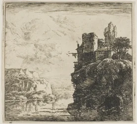 A River between Rocks, from the series Set of Landscapes