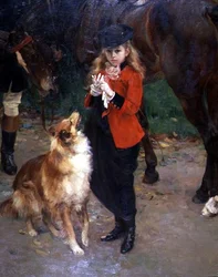 The Young Horsewoman (detail)