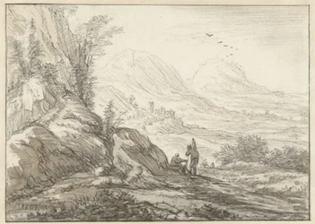 Mountain Landscape with View of a Valley