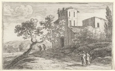 Landscape with a Crooked Tree (series title: Title Page and Twelve Views of Rome)