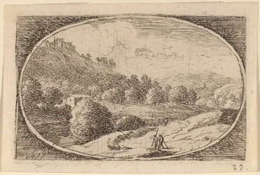 Two Men Carrying Staffs