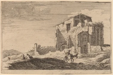 View of a Ruined Building