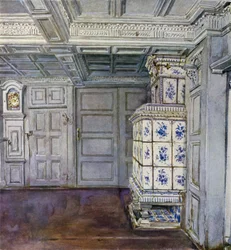 Part of the Hall in the Inselmann House, Neuengamme, near Hamburg