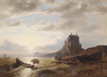 Coastal Landscape with Fishermen