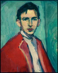 Self-Portrait with Red Jacket