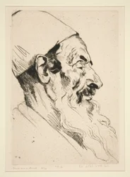Male Head in Profile