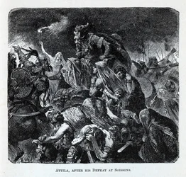 Attila after His Defeat at Soissons