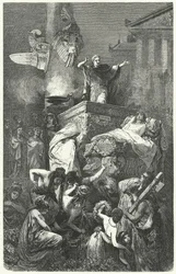 Augustus Giving the Oration at the Funeral of His Nephew Marcellus, 23 BC