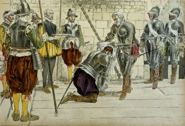 Charles II of Cosse Brissac Made Marechal of France by Henri IV Before Entering Paris on 22 March 1594