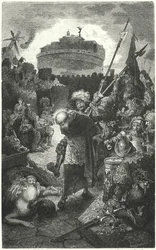German Landsknechts Looting Rome, 1527
