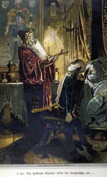 Illustration of Vogel for a tale by brothers Jacob (1785-1863) and Wilhelm (1786-1859) Grimm