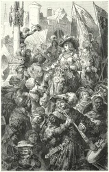 Procession of Landsknechts Setting Off for War, 16th Century