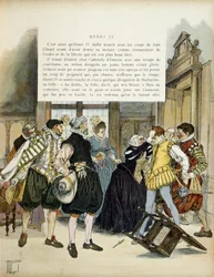 The attack by Jean Châtel (1575-1594) on 27 December 1594, who entered Gabrielle d