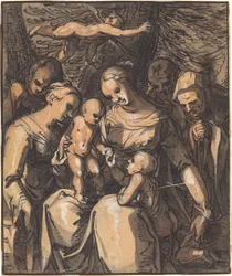 The Holy Family with Saints