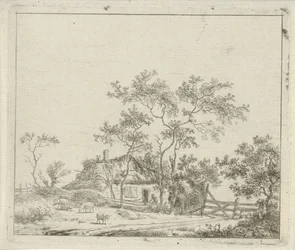 Farm with Four Sheep