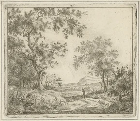 Landscape with Draftsman and Walker, Six Landscapes