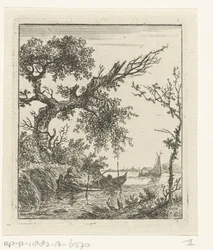 Rowboat with Two Men