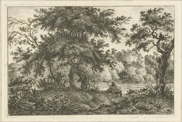 Resting Man in Forest