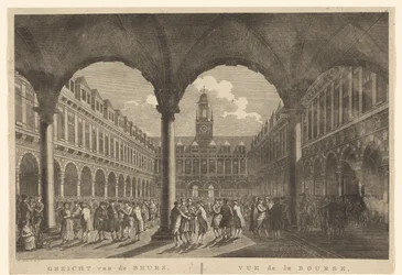 View of the Courtyard of the Exchange by Hendrik de Keyser