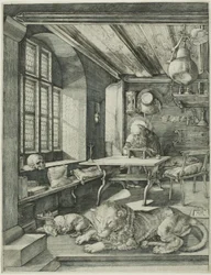 Saint Jerome in His Study