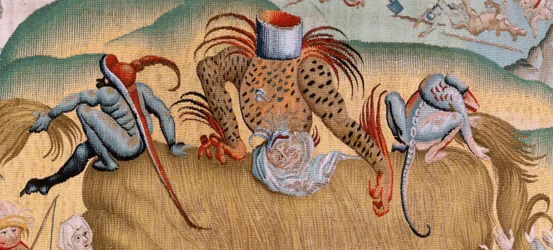 Four Tapestries after Hieronymus Bosch: Tribulations of Human Life