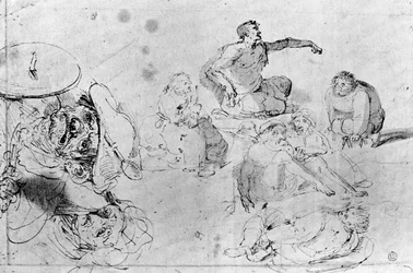 A page of sketches, attributed to Jerome Bosch