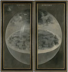 The Creation of the World Representing the Cosmic Sphere of the Earth (Back Panels of the Triptych 