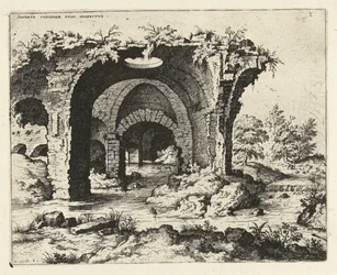 View of a Ruin in Rome