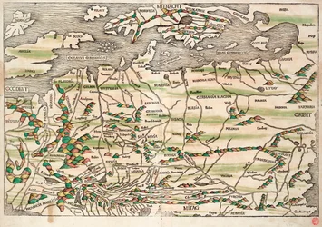 Map of Central and Northern Europe
