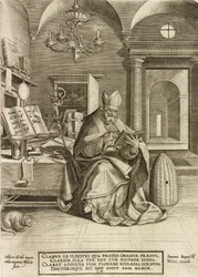 Saint Ambrose, from the series The Four Fathers of the Church