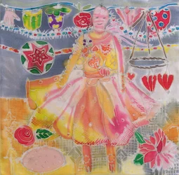 Fairy with Hearts and Flowers