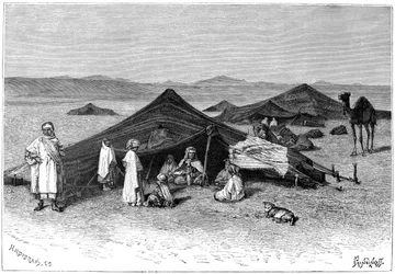 Nomad Encampment, Sahara, c. 1890